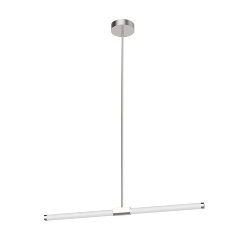 Akari 37-in Brushed Nickel LED Linear Pendant (461|LP18537-BN)