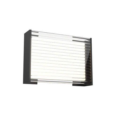 DYNAMO PERF METAL EXTERIOR WALL BLACK 10W, 120VAC WITH LED DRIVER, 3000K, 90CRI (461|EW37207-BK)