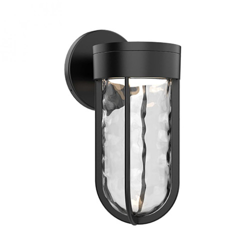 Davy 9-in Black LED Exterior Wall Sconce (461|EW17611-BK)