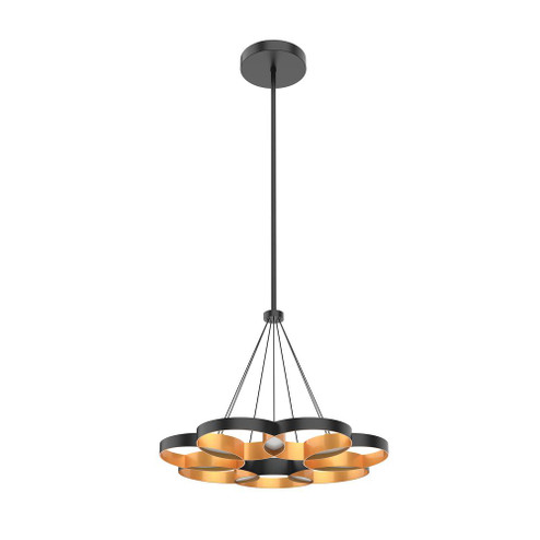 Maestro 26-in Black/Gold LED Chandeliers (461|CH90826-BK/GD)