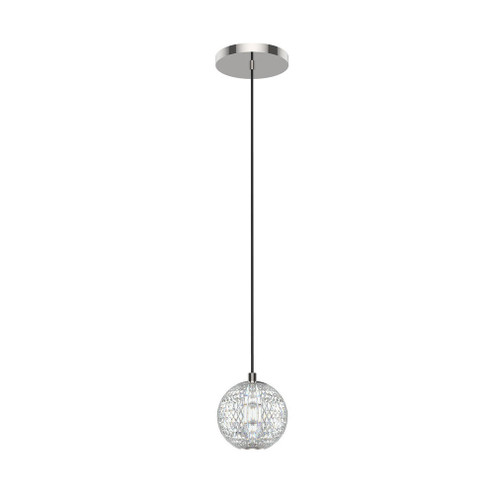 Marni 5-in Polished Nickel Dimmable LED Pendant (7713|PD321201PN)