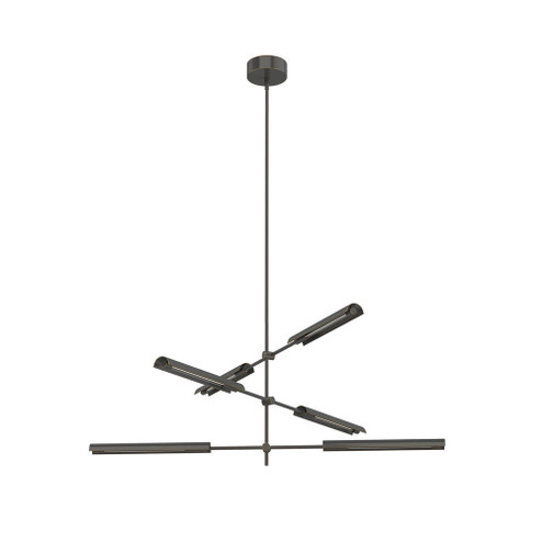 Astrid 6 Head Metal Shade/Urban Bronze LED Multi Pendant (7713|MP316406UBMS)