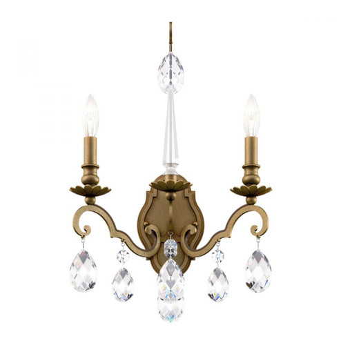 Renaissance Nouveau 2 Light 120V Wall Sconce in Etruscan Gold with Clear Heritage Handcut Crystal (168|RN3861N-23H)