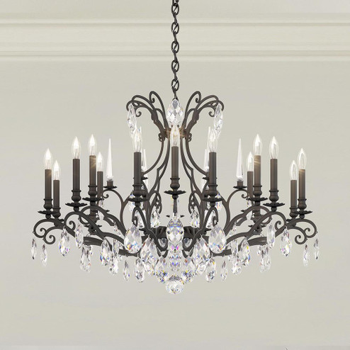 Renaissance Nouveau 18 Light 120V Chandelier in Black with Heritage Handcut Crystal (168|RN3892N-51H)