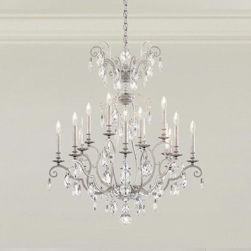 Renaissance Nouveau 12 Light 120V Chandelier in Antique Silver with Heritage Handcut Crystal (168|RN3872N-48H)