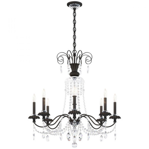 Helenia 8 Light 120V Chandelier in Black with Clear Heritage Handcut Crystal (168|AT1008N-51H)