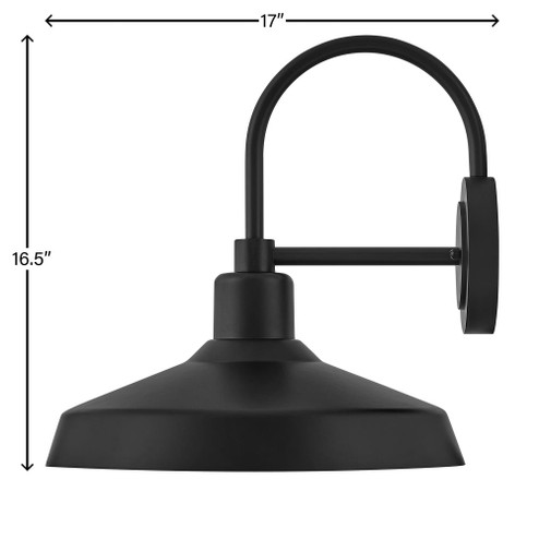 Medium Wall Mount Barn Light (87|12070BK)
