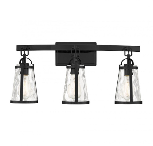 Albany 3-Light Bathroom Vanity Light in Black (128|8-560-3-BK)