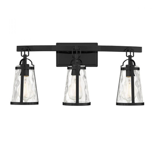 Albany 3-Light Bathroom Vanity Light in Black (128|8-560-3-BK)