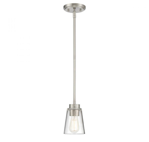 Calhoun 1-Light Mini-Pendant in Satin Nickel (128|7-1026-1-SN)