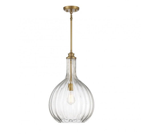 Brandon 1-Light Pendant in Warm Brass (128|7-2255-1-322)