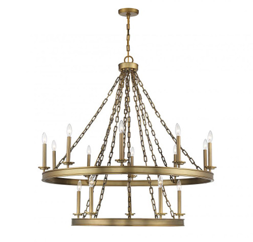 Seville 15-Light Chandelier in Warm Brass (128|1-4406-15-322)