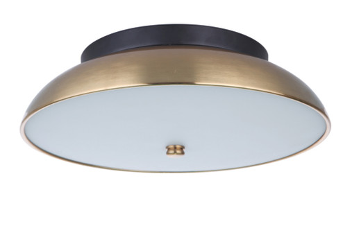 Soul 1 Light 12.5'' LED Flushmount in Flat Black/Satin Brass (20|X6813-FBSB-LED)