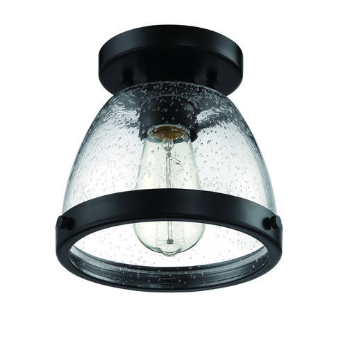 Lodie 1 Light 7.5'' Flushmount in Flat Black (20|X1408-FB)