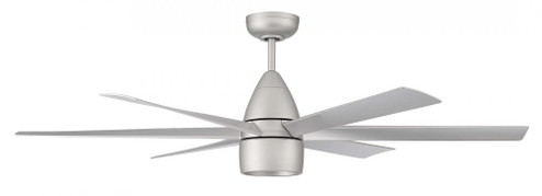 Quirk 54'' 6-Blade Indoor/Outdoor (Damp) Ceiling Fan in Titanium w/ Titanium Blades (20|QRK54TI6)