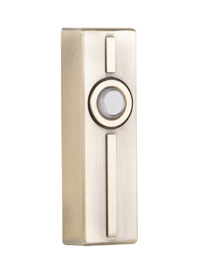 Surface Mount LED Lighted Push Button in Antique Brass (20|PB5013-AB)