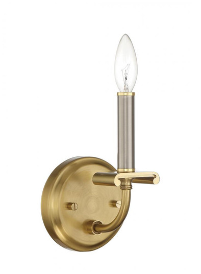 Stanza 1 Light Wall Sconce in Brushed Polished Nickel/Satin Brass (20|54861-BNKSB)