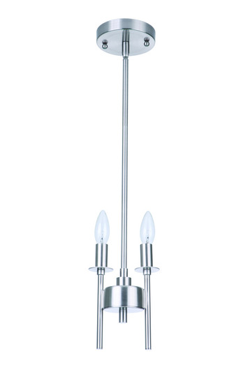Larrson 2 Light Mini Pendant in Brushed Polished Nickel (20|54392-BNK)