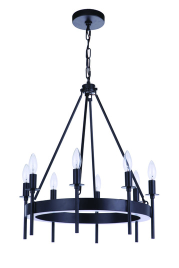 Larrson 8 Light Chandelier in Flat Black (20|54328-FB)