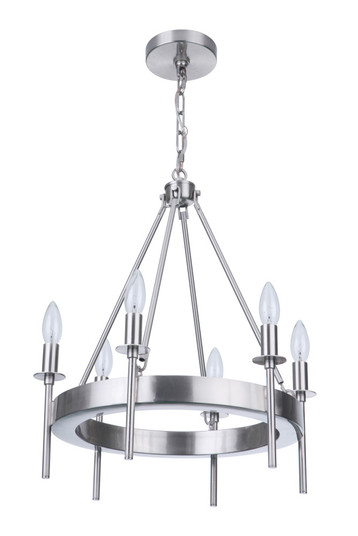 Larrson 6 Light Chandelier in Brushed Polished Nickel (20|54326-BNK)