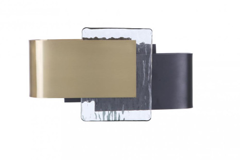 Harmony 1 Light LED Wall Sconce in Flat Black/Satin Brass (20|11912FBSB-LED)