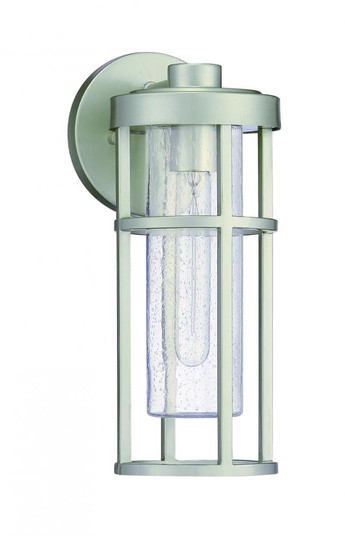 Encompass 1 Light Small Outdoor Wall Lantern in Satin Aluminum (20|ZA4204-SA)