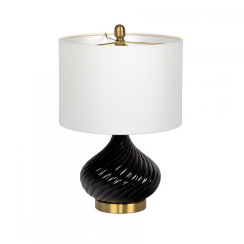 1 Light Ceramic Base Table Lamp in Black (20|86216)