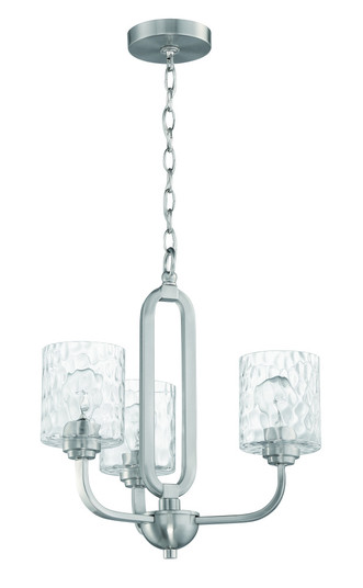 Collins 3 Light Chandelier in Brushed Polished Nickel (20|54223-BNK)
