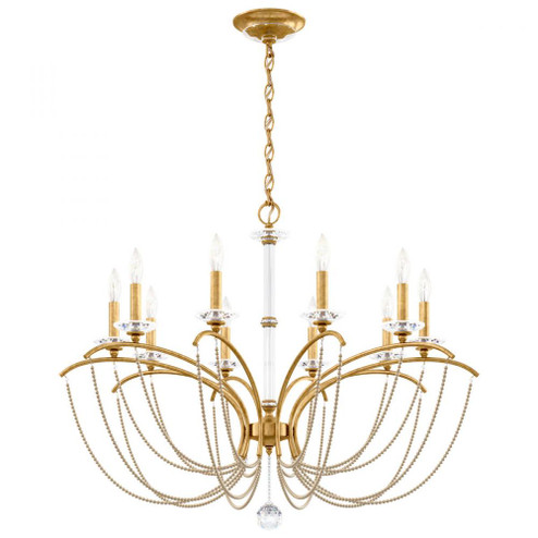 Priscilla 10 Light 120V Chandelier in Heirloom Gold with Bronze Pearl (168|BC7110N-22PBZ)