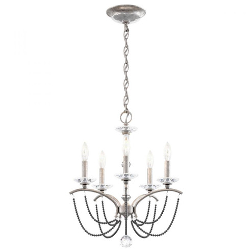 Priscilla 5 Light 120V Chandelier in Antique Silver with Dark Grey Pearl (168|BC7105N-48PDK)