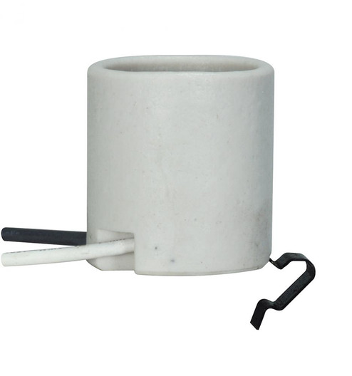 Keyless Porcelain Socket w/Snap-in Clip (27|80/1222)