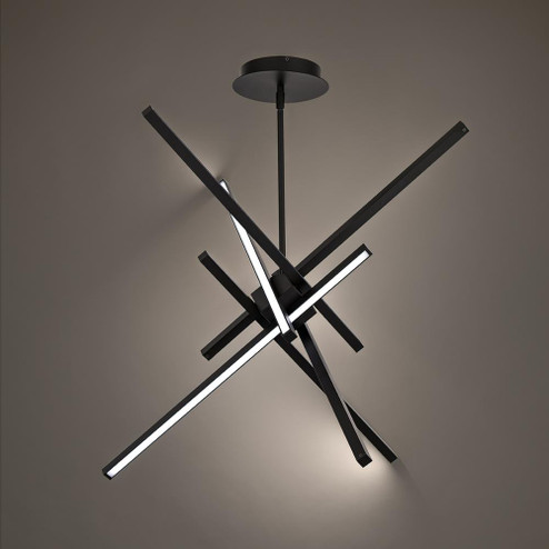 PARALLAX Chandelier Light (16|PD-73139-BK)