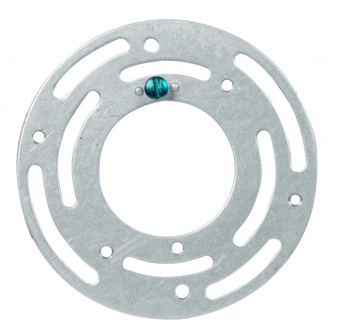 Round Universal Crossbar; 4'' Round; Screw Holes; 2-3/4'' x 3-1/2'' Center To Center; With (27|90/1785)