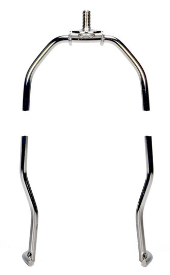 Heavy Duty Harp; Polished Nickel Finish; 8'' Height; 1/4-27 Thread (27|90/2251)