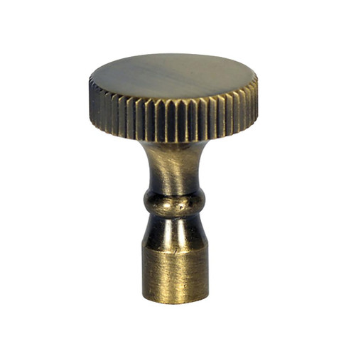 Solid Brass Knob; 4/36 Mandrel; Antique Brass (27|80/2404)