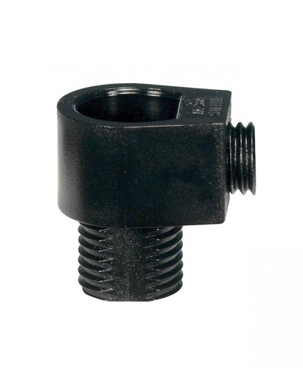 Black 1/8 IP Strain Relief With Set Screw For 18/2 SVT Wire (27|80/2338)