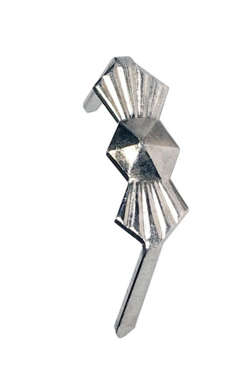 Small Bow-Tie Clip; 8mm; 3/8'' Height; Silver (27|90/1780)
