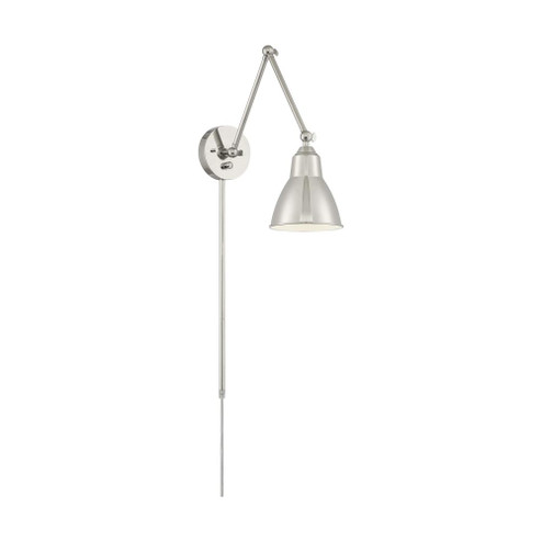 Fulton Swing Arm Lamp; Polished Nickel with Switch (81|60/7365)