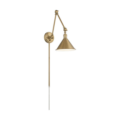 Delancey Swing Arm Lamp; Burnished Brass with Switch (81|60/7361)