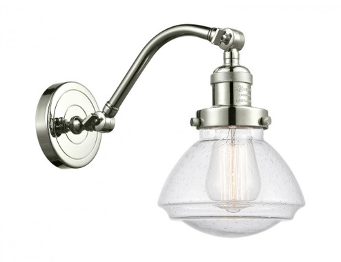 Olean - 1 Light - 7 inch - Polished Nickel - Adjustable Sconce (3442|515-1W-PN-G324-LED)