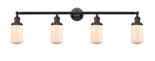 Dover - 4 Light - 43 inch - Matte Black - Adjustable Bath Vanity Light (3442|215-BK-G311)