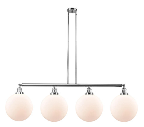 Beacon - 4 Light - 56 inch - Polished Chrome - Stem Hung - Adjustable Island Light (3442|214-PC-G201-12-LED)