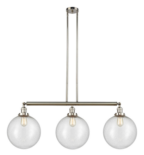 Beacon - 3 Light - 44 inch - Polished Nickel - Stem Hung - Adjustable Island Light (3442|213-PN-G204-12-LED)