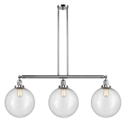 Beacon - 3 Light - 44 inch - Polished Chrome - Stem Hung - Adjustable Island Light (3442|213-PC-G204-12)