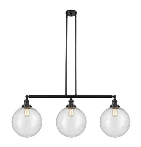 Beacon - 3 Light - 44 inch - Matte Black - Stem Hung - Adjustable Island Light (3442|213-BK-G204-12)