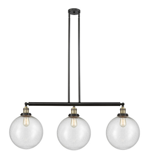 Beacon - 3 Light - 44 inch - Black Antique Brass - Stem Hung - Adjustable Island Light (3442|213-BAB-G204-12-LED)
