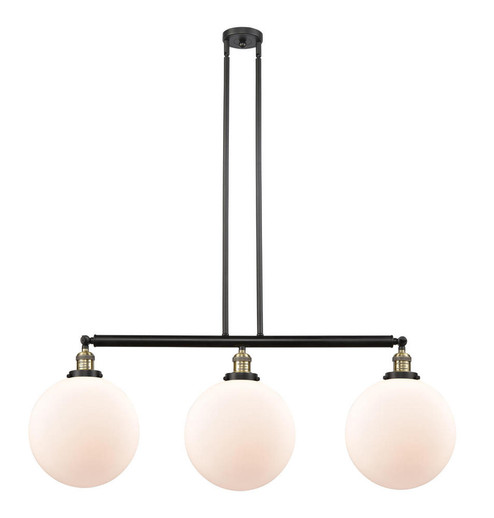 Beacon - 3 Light - 44 inch - Black Antique Brass - Stem Hung - Adjustable Island Light (3442|213-BAB-G201-12)