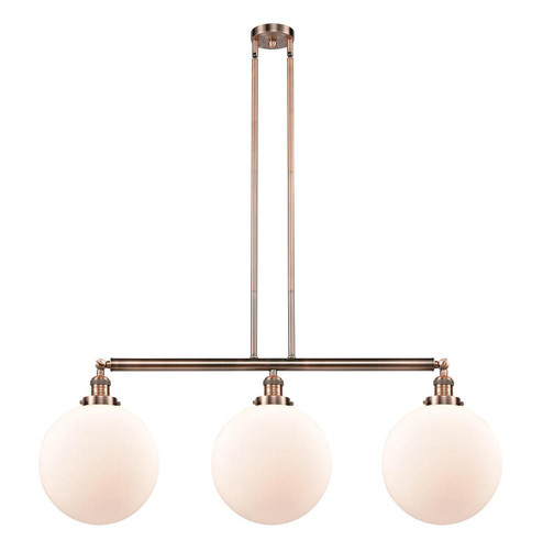 Beacon - 3 Light - 44 inch - Antique Copper - Stem Hung - Adjustable Island Light (3442|213-AC-G201-12)