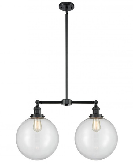 Beacon - 2 Light - 27 inch - Oil Rubbed Bronze - Stem Hung - Adjustable Island Light (3442|209-OB-G202-12)