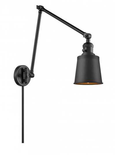 Addison - 1 Light - 8 inch - Matte Black -Adjustable Swing Arm (3442|238-BK-M9-BK-LED)